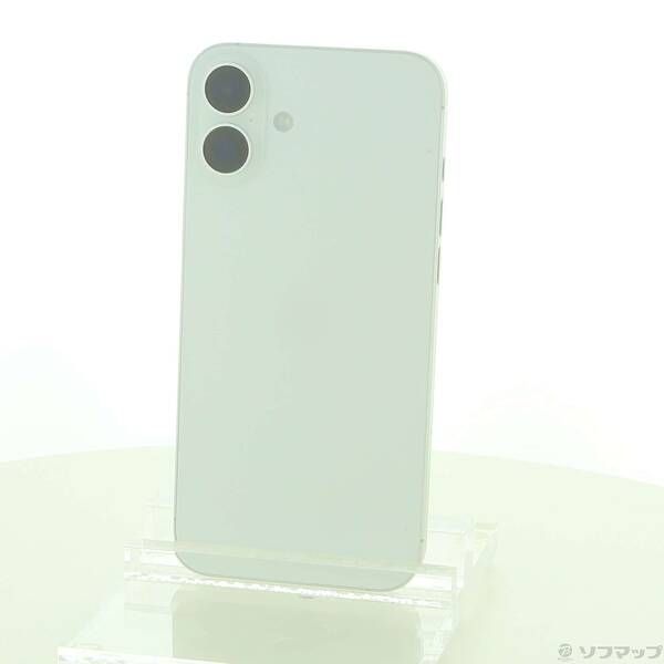 中古品〕 iPhone16 Plus 256GB ホワイト MXVH3J／A SIMフリー【377