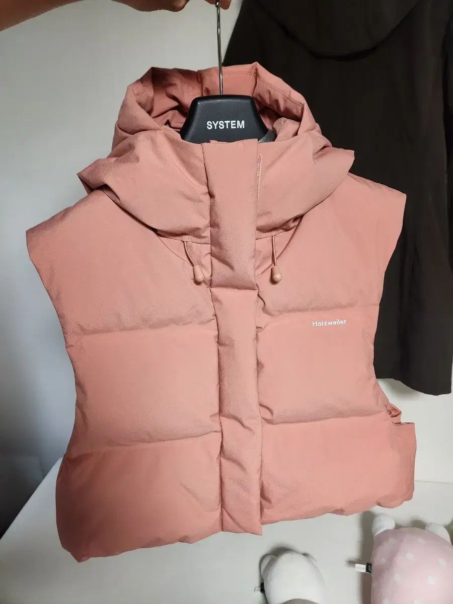 The HANDSOME Holzweiler SYSTEM TIME ダックダウン クロップド フード ベスト パディング ベスト