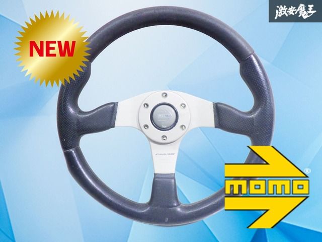 ウッド ステアリング 美品 ホーンボタン付 当時物 希少 ナルディ モモ