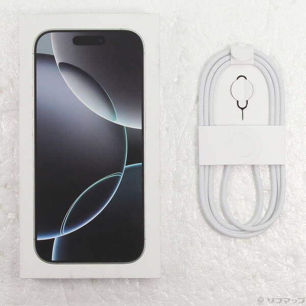 〔中古品〕 iPhone16 Pro 128GB ホワイトチタニウム MYMW3J／A SIMフリー【348】 Pro iPhone16 128GB - 中古iPhone16 [ホワイト