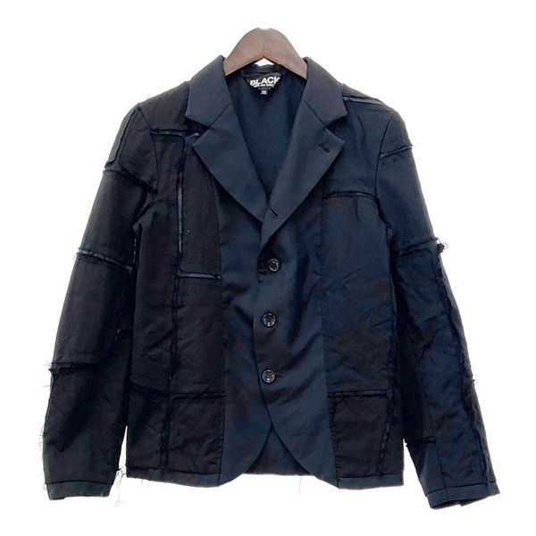 BLACK COMME des GARCONS ブラックコムデギャルソン テーラードジャケット AD2018 1B-J007 レディース XSサイズ アウター DL17205
