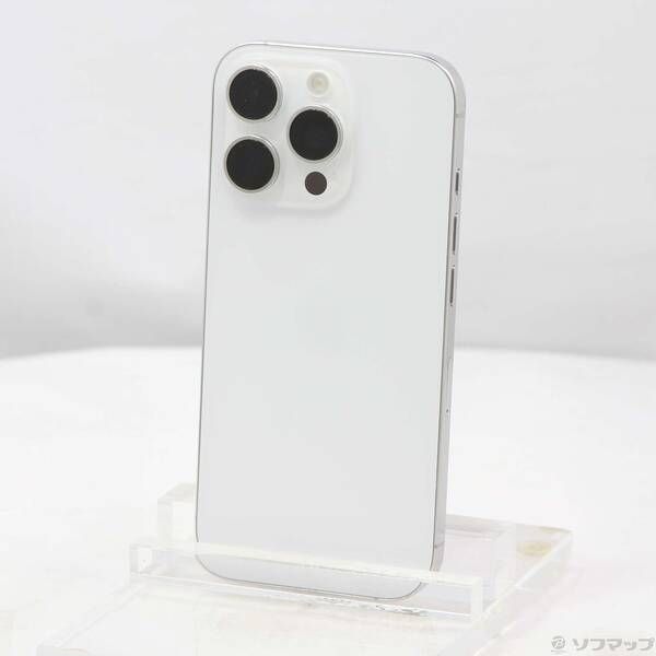 〔中古品〕 iPhone16 Pro 128GB ホワイトチタニウム MYMW3J／A SIMフリー【348】 Pro iPhone16 128GB - 中古iPhone16 [ホワイト