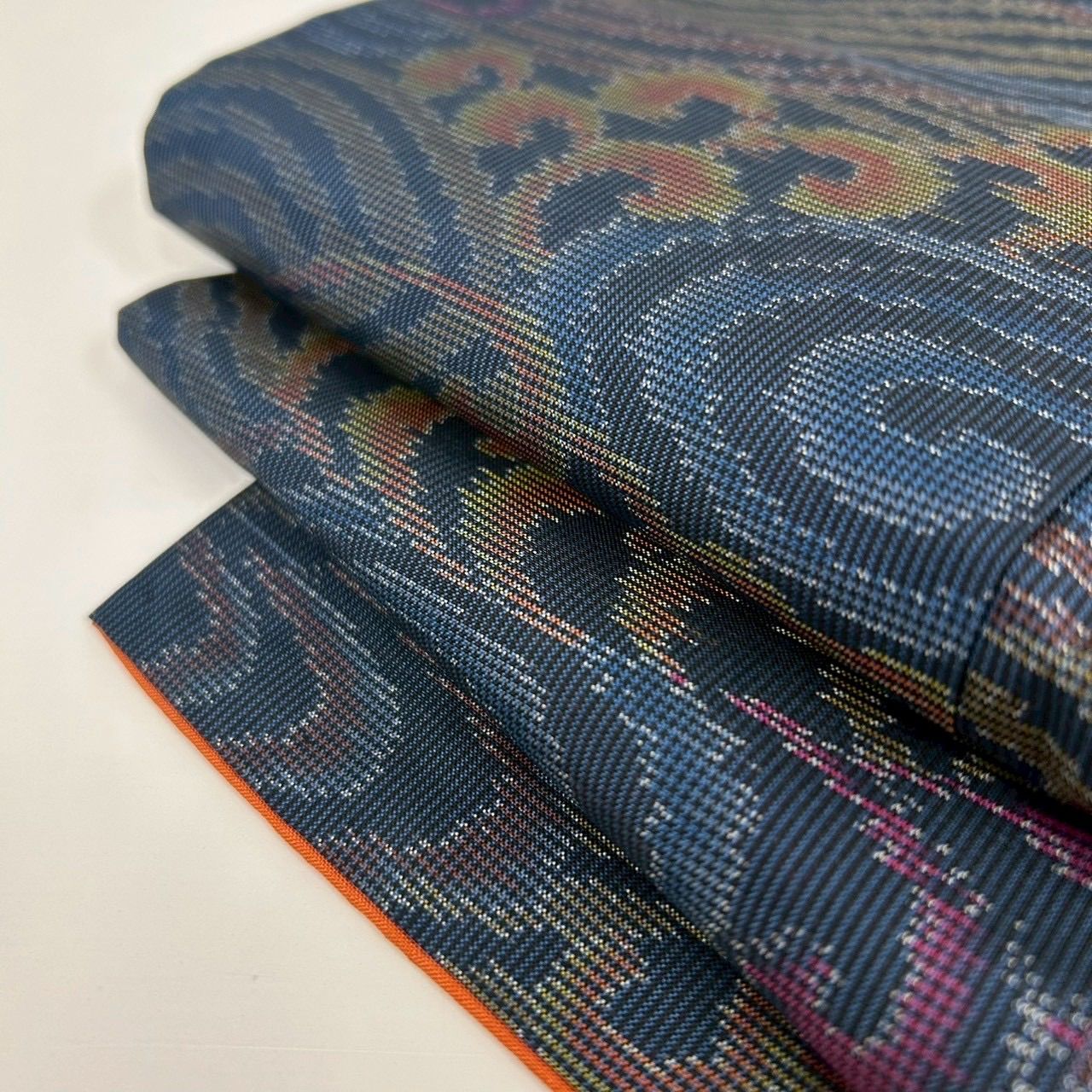 本場大島紬 色大島 横双 荒波 素敵な絣柄 正絹 着物 MK-886 - メルカリ