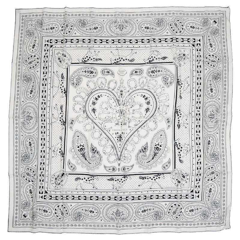 エルメス カレ140 カレジェアン ショール シュヴァル ドゥ クール バンダナ