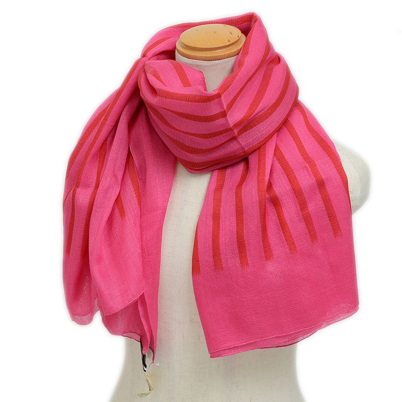 エルメス 大判ショール 140 H バイブレーション カシミヤ混 ローズ ルージ