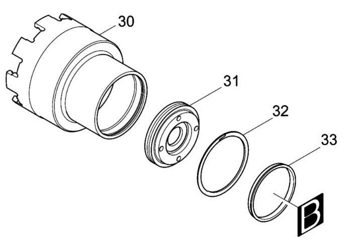 マキタ makita 充電式シャーレンチ WT310DZK 用 インターナルギヤ53 66 ブラケット スピロロックワッシャ52 リング44 4点セット