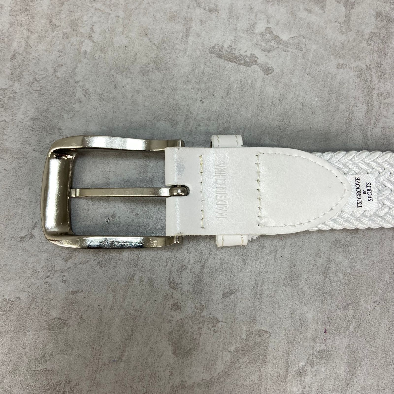 パーリーゲイツ レディースベルト メッシュベルト バックル刻印 ロゴ型