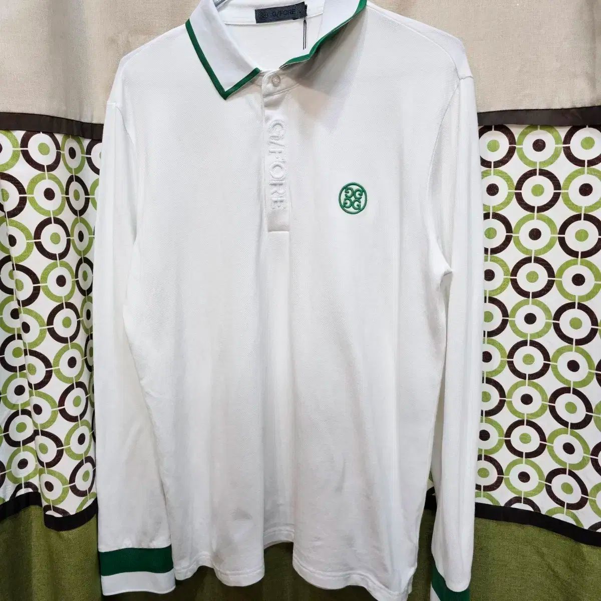 G FORE ジーフォア 白 長袖 ポロTシャツ
