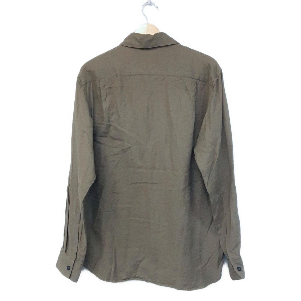 MargaretHowell マーガレットハウエル 長袖シャツブラウス サイズL レディース - ダークグリーン