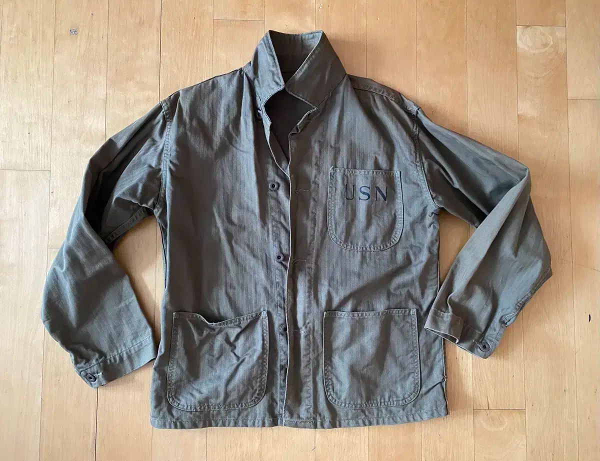 アメリカ海軍 BRONSON USN HBT 軍服 トップス ジャケット 42