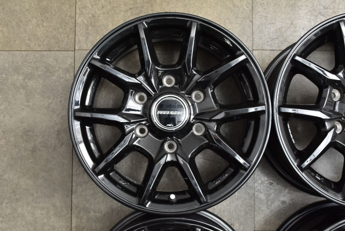  交換用に ROADMAX 15 in 6 J 33 PCD 139 7 4本セット ハイエース レジアスエース カスタム用 スタッドレス用 15インチ ホイール