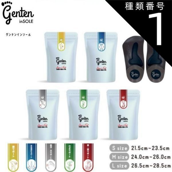 種類1 L 26.5〜28.5 cm グレー 親指 爪サポート ゲンテンインソール 5種 genten 正規流通品 男女兼用 足裏アーチサポート 土踏まず 衝撃吸収 靴用 代謝サポート 姿勢 矯正 靴の中敷き 中敷き 体幹 ダイエット O脚 外反母趾 冷え