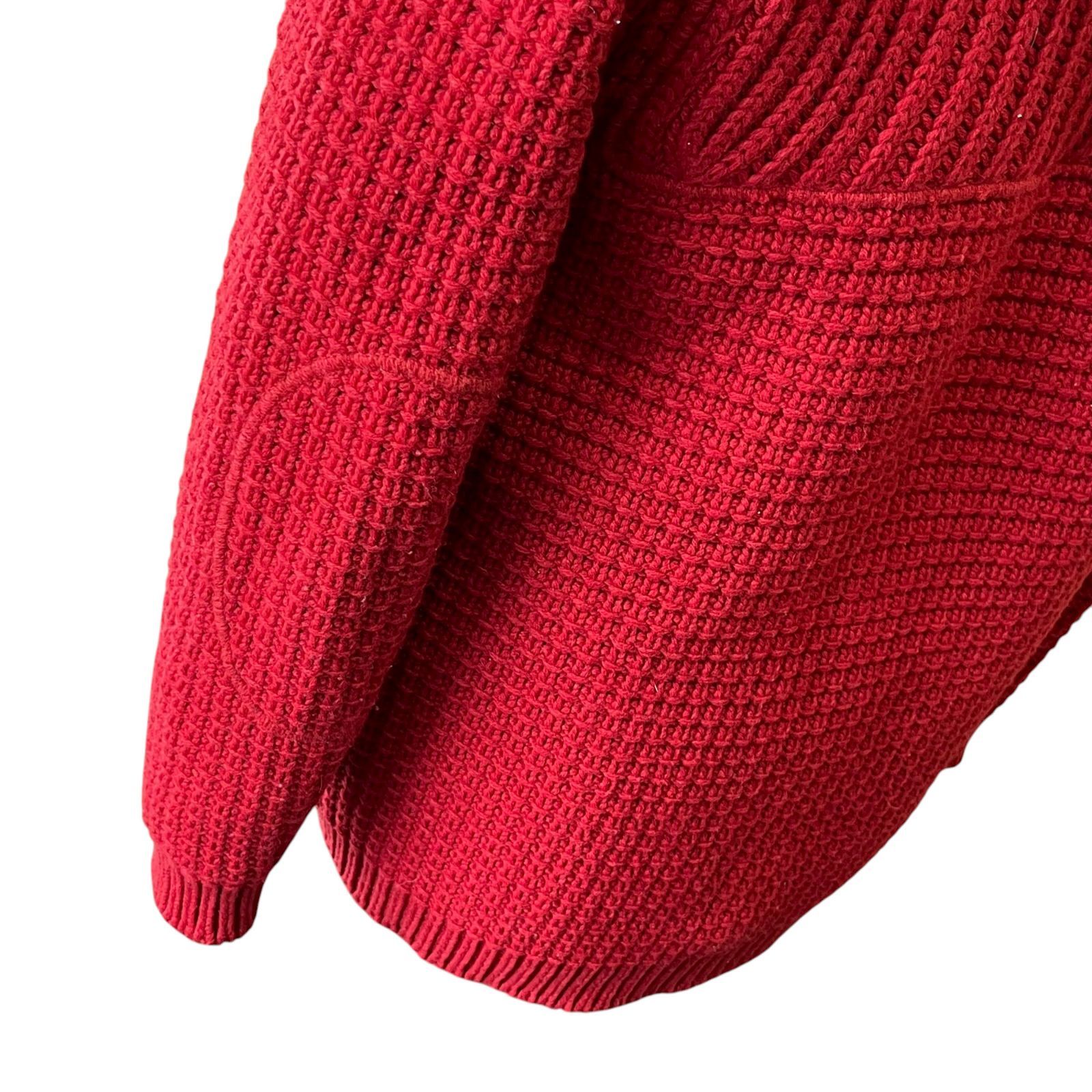 Bark バーク ダッフルコート ニット肉厚 ワインレッド美品