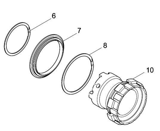 マキタ makita 充電式シャーレンチ WT310DZK 用 スピロロックワッシャ62 スペーサ スピロロックワッシャ70 アウタサポート 4点セット