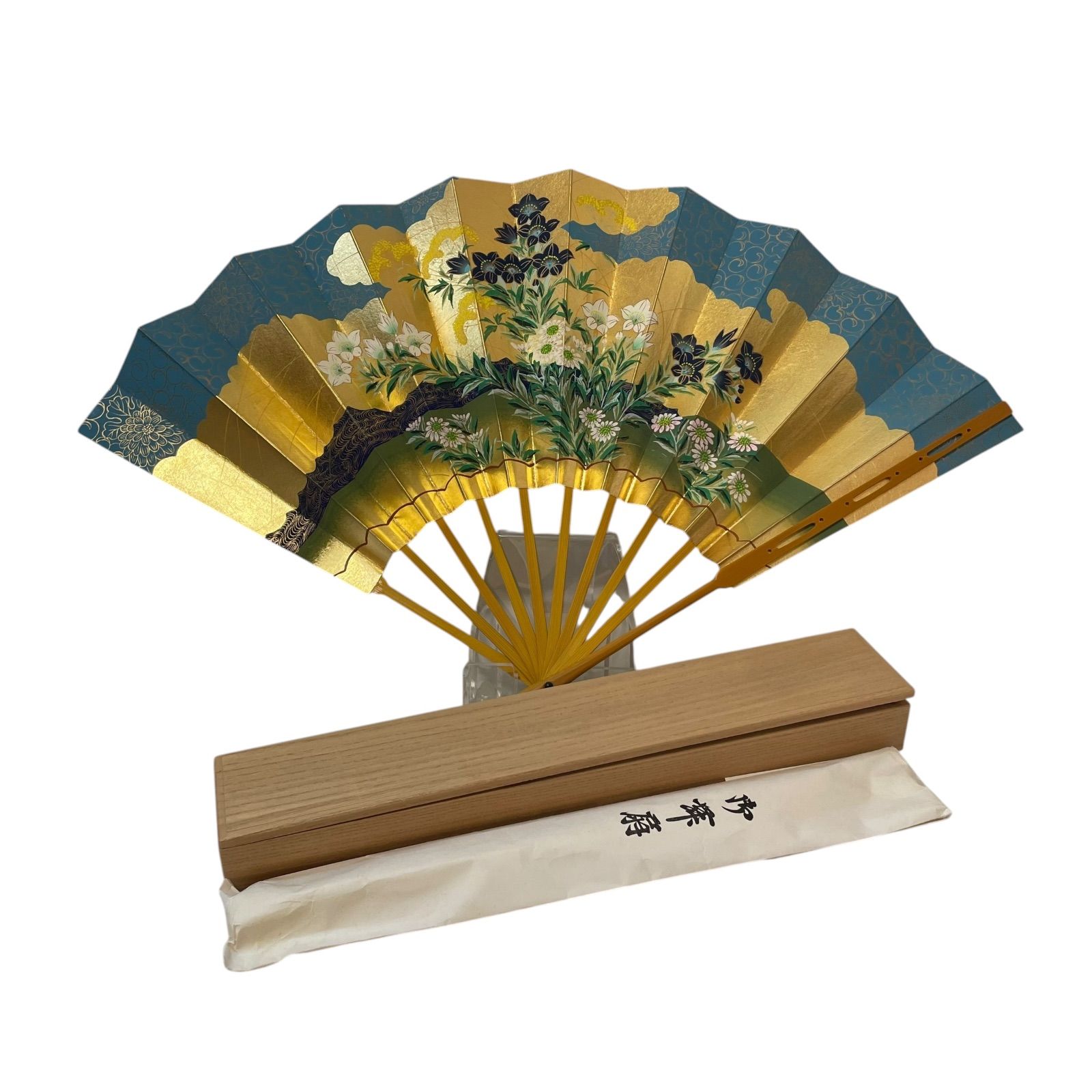 Z1598 扇子 御舞扇 舞扇子 秋草図 日本舞踊 33.5cm