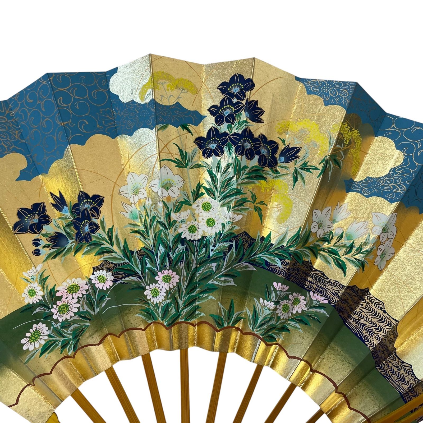  Z 1598 扇子 御舞扇 舞扇子 秋草図 日本舞踊 33.5 cm 舞扇子 日本舞踊