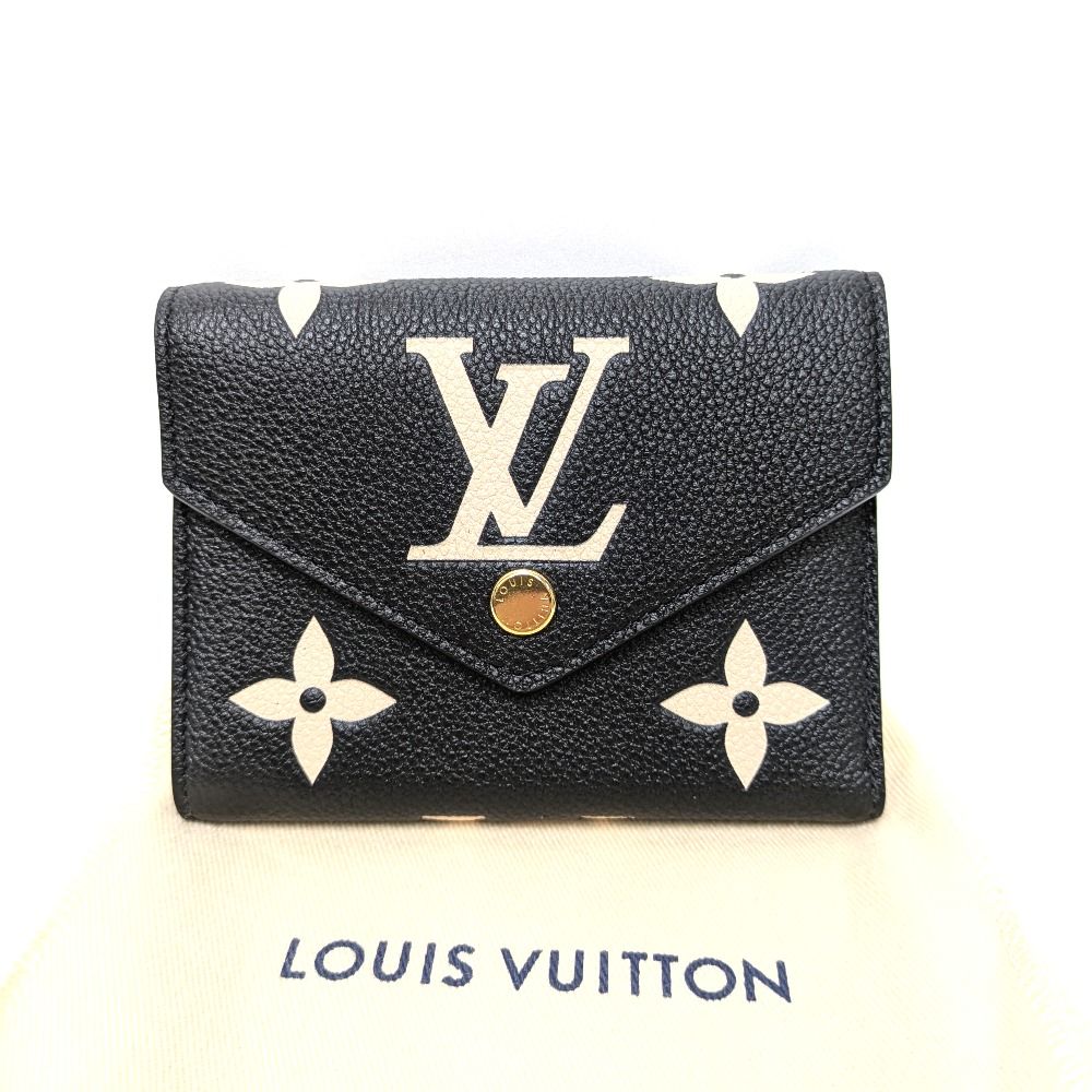 Dz492841 ルイ ヴィトン 三つ折り財布 バイ ポルトフォイユ･ヴィクトリーヌ モノグラムアンプラント M80968 レディース LOUIS VUITTON