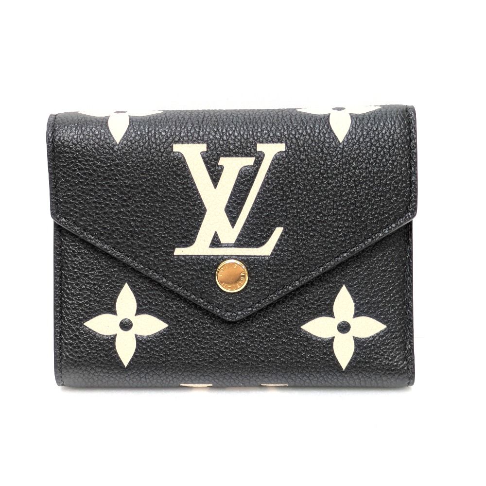 Dz 492841 ルイ ヴィトン 三つ折り財布 バイ ポルトフォイユ･ヴィクトリーヌ モノグラムアンプラント M 80968 レディース LOUIS VUITTON