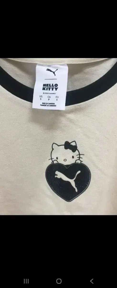 PUMA x ハローキティ コラボ Tシャツ アルパイン スノウ GINKGOPHARMACY_COM