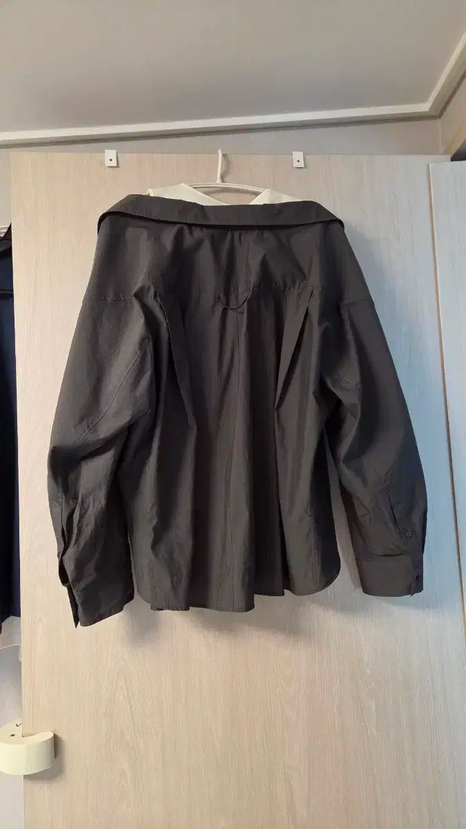  ハンサムシステム ノースリーブ レイヤード ルーズフィット シャツ 長袖 シャツ ブラウス