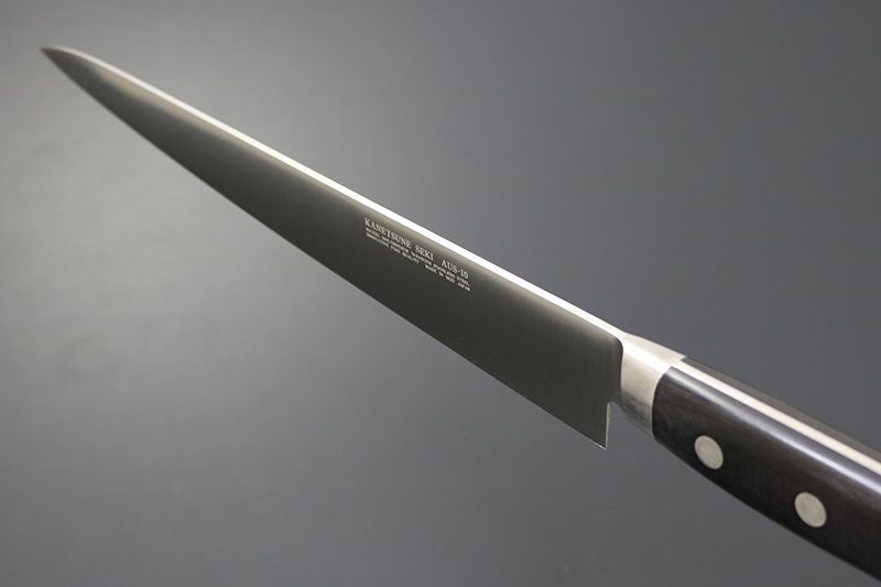 関兼常 包丁 関兼常 筋引 兼常 KC-178 AUS-10シリーズ 兼常作 モリブデン鋼 口金付黒合板柄 筋引 (SKT) KC-178 兼常作 モリブデン鋼AUS-10 口金付黒合板柄 筋引240mm 本刃付