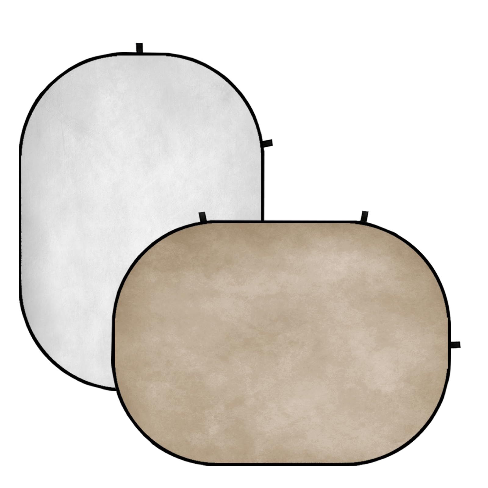 Kate 1.5x2m 両面 背景布 シルバーグレイ 茶色 抽象 写真の背景 リバーシブル背景 2-in-1 撮影 道具 折りたたみ なリ