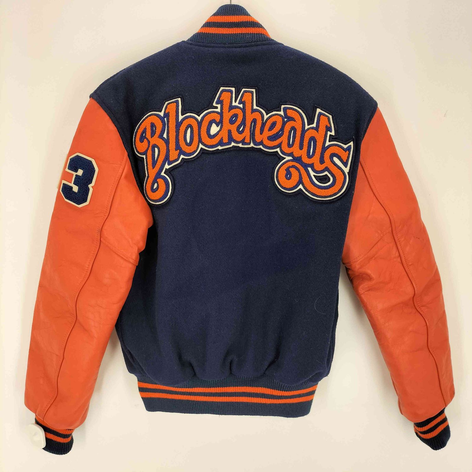 USED古着(ユーズドフルギ) {{CATCHBALL}} USA製 レザー切り替えスタジアムジャンパー メンズ US：36 【中古】【ブランド古着バズストア】 ユーズドフルギ USED古着 USA製 レザー切り替えスタジアムジャンパー