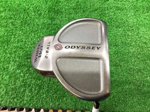 オデッセイ WHITE HOT 2 BALL サイトライン 33インチ パター PT スチール フレックスその他 メンズ 男性用 右利き 右用 Dランク ゴルフクラブ