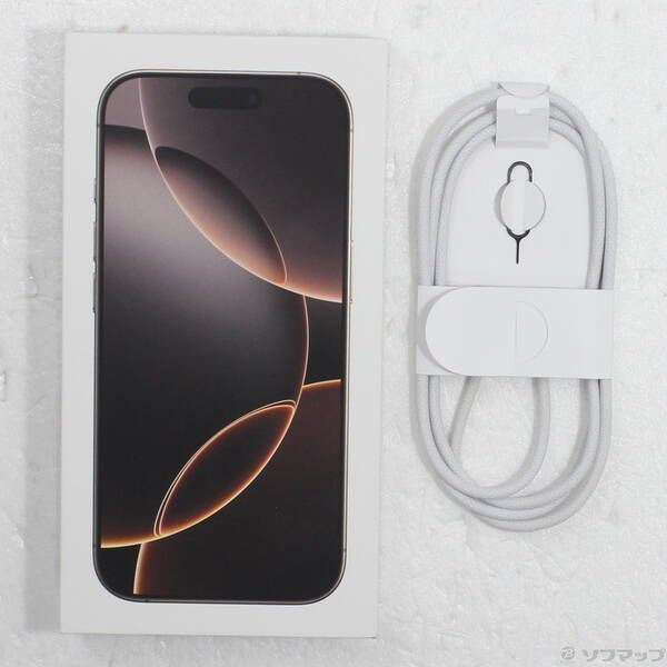 中古品〕 iPhone16 Pro 256GB デザートチタニウム MYN23J／A SIMフリー