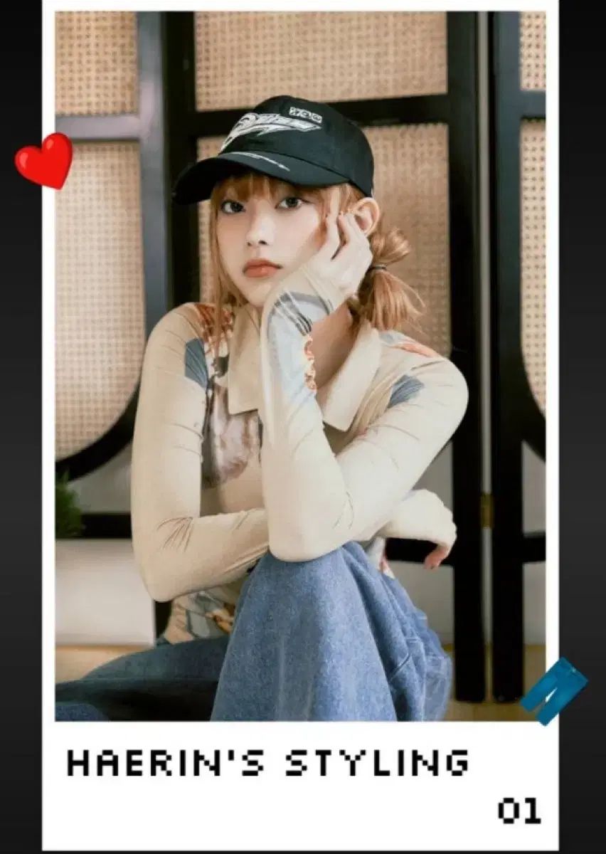 NewJeans ニュージーンズ ニュジ ヘリン 着用 ゲートレス オブジェ Tシャツ