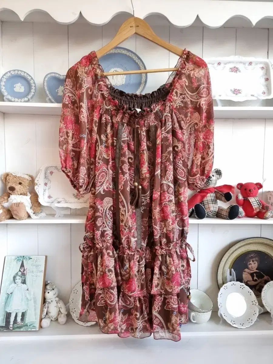 リズリサ Liz Lisa ヴィンテージ ベイズリー シフォン ONE PIECE