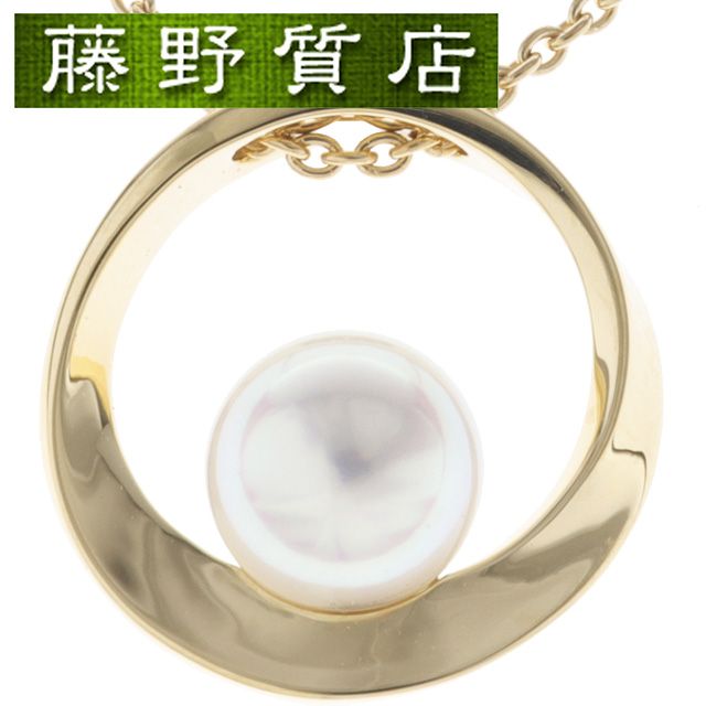 新品仕上げ済）ミキモト MIKIMOTO サークル パール ネックレス K18 YG