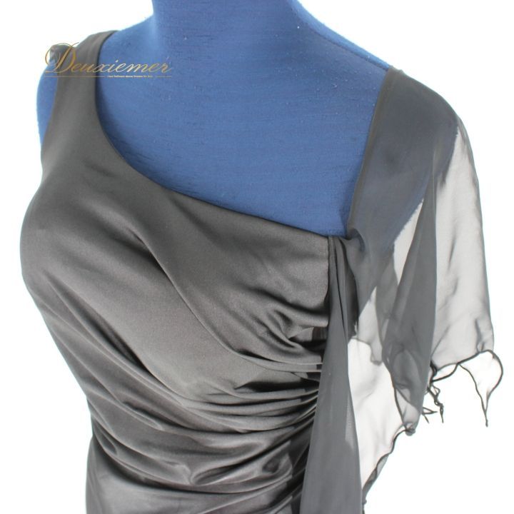 社交ダンス 衣装 ドレス ワンピース パーティ衣装 女性用 レディース オールシーズン Scarlet スカーレット 黒 ブラック系 無地 シンプル アシンメトリーデザイン おしゃれ 高品質 モノトーン 結婚式 二次会 発表会 フォーマル