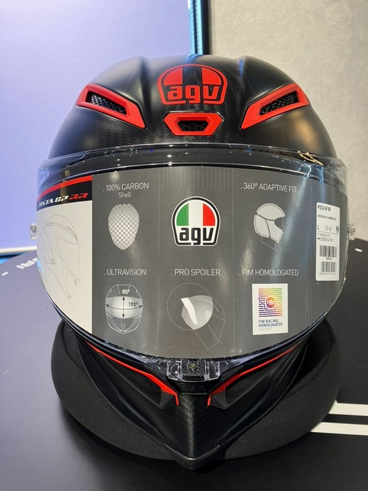 AGV PISTA GP RR マットカーボン BK RD L