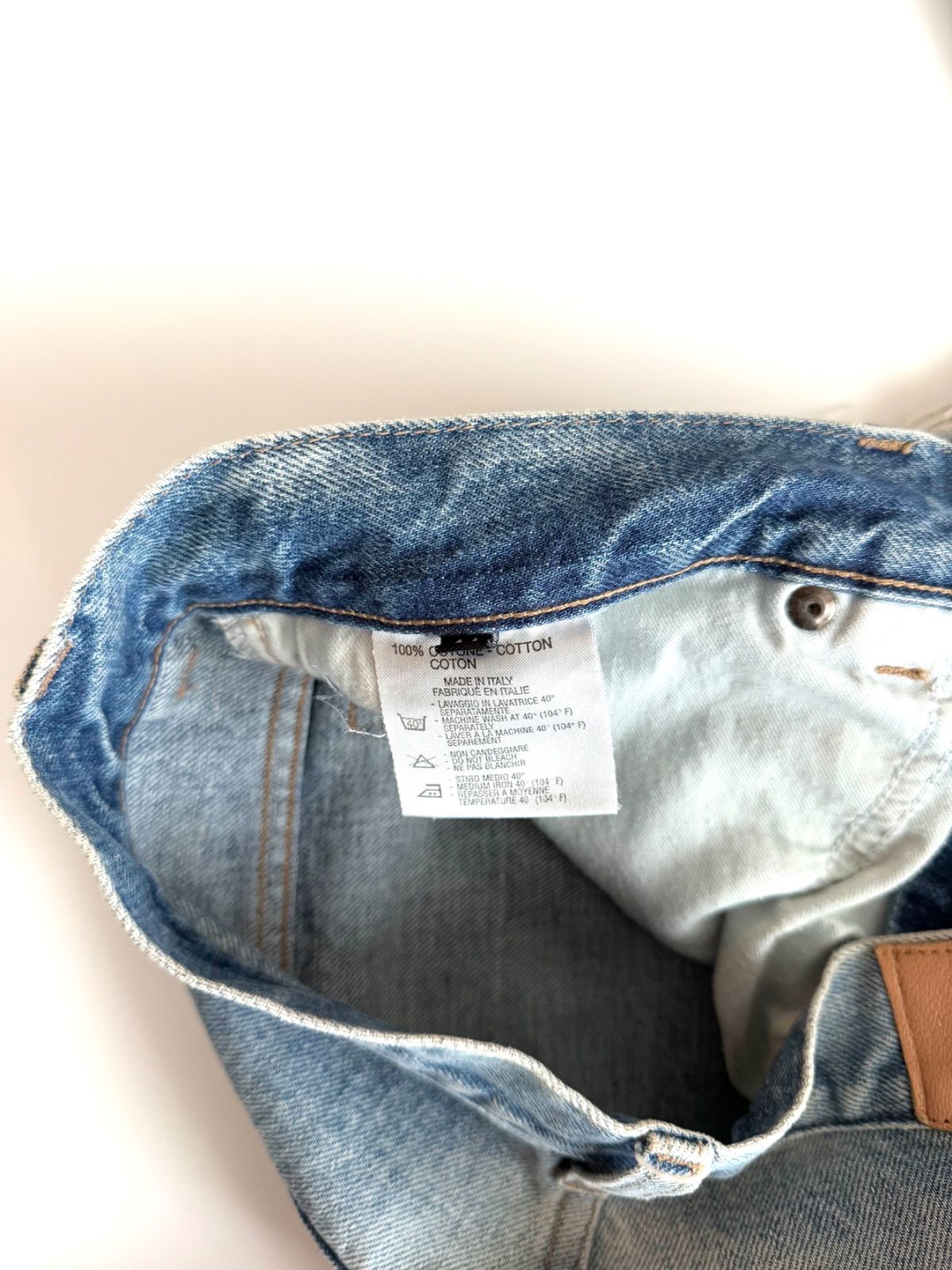 FW2001 GUCCI BY TOM FORD MEN DAMAGE JEANS 44 グッチ トムフォード期 