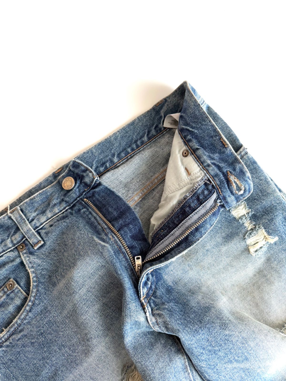 FW2001 GUCCI BY TOM FORD MEN DAMAGE JEANS 44 グッチ トムフォード期