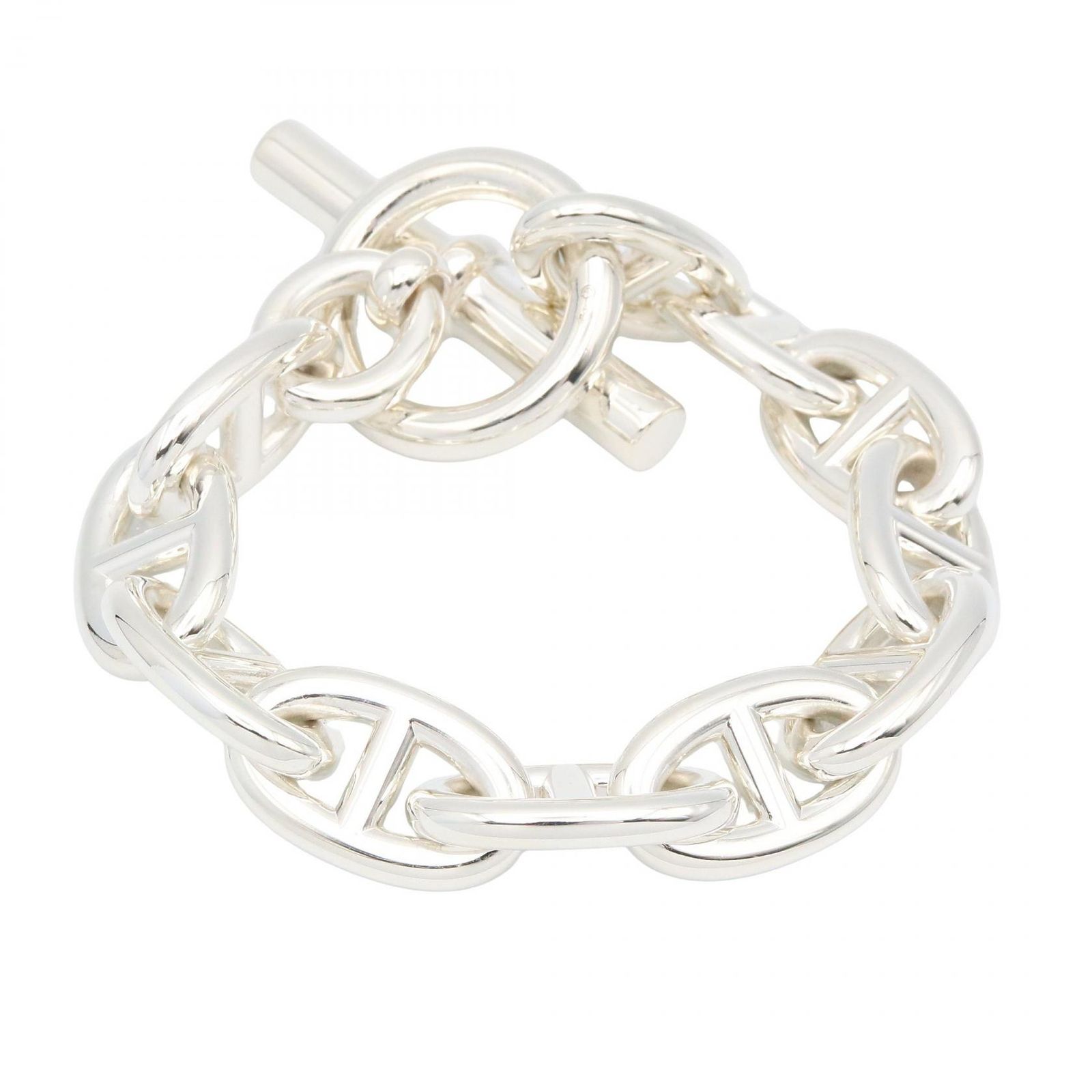 エルメス HERMES ブレスレット シェーヌダンクルTGM 11コマ 腕回り15.5㎝ シルバー925 ユニセックス A