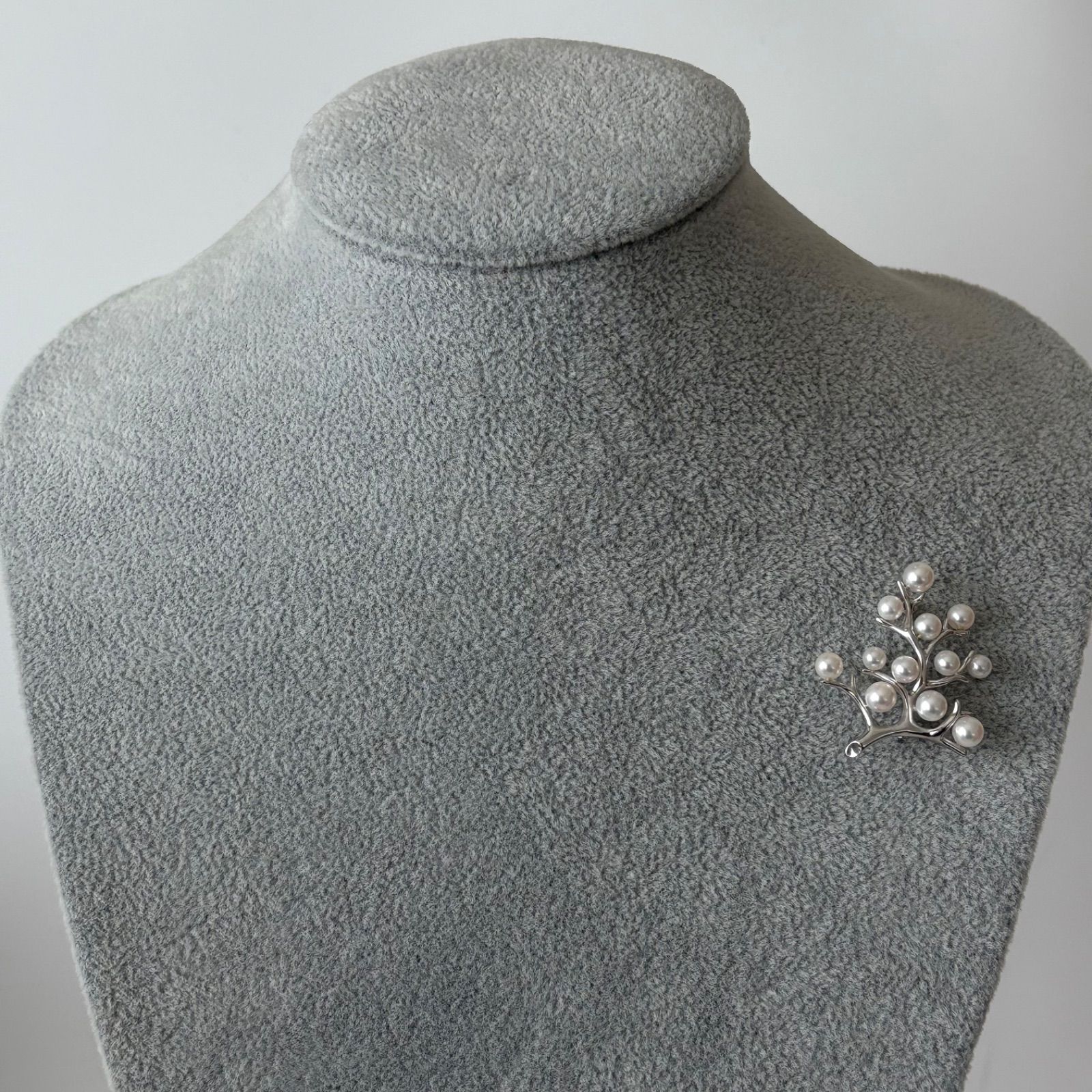 050【ミキモト】シルバー　パール　ブローチ 050【ミキモト】シルバー 幸福の木 ブローチ パール - メルカリ