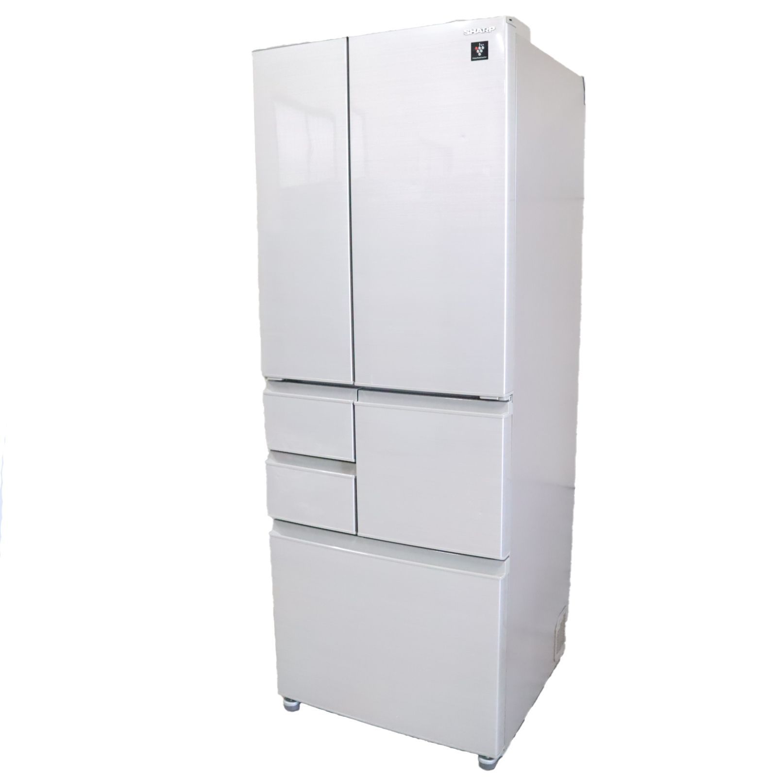 関東地域 SHARP 冷蔵庫 502 L 6ドア プラズマクラスター シルバー系 SJ F E S 観音開き 大容量 自動製氷 節電25 新鮮冷凍 脱臭機能 オートクローズ 家族向け 省エネ シャープ B 83