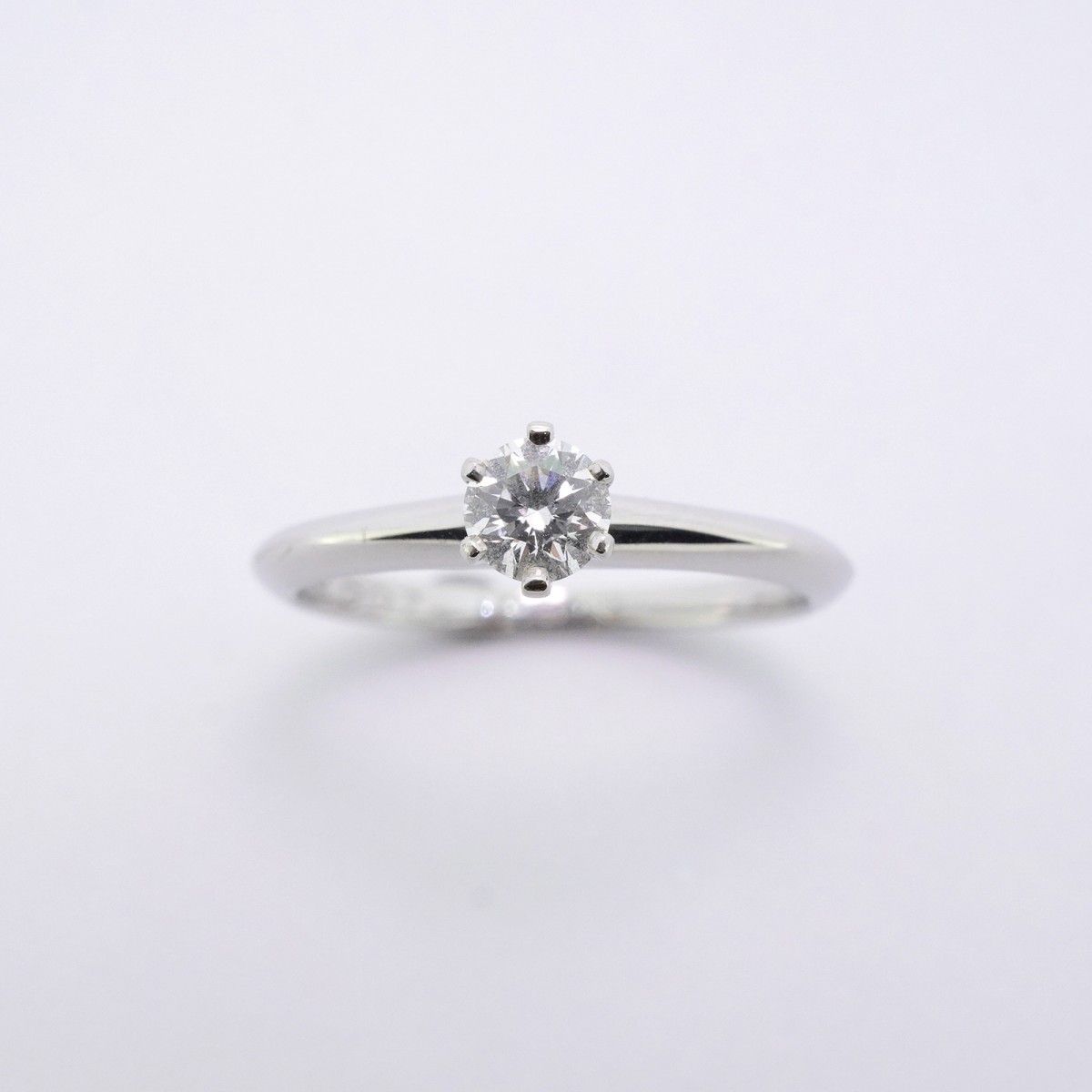 5 jmb 0759 ティファニー リング ソリティア 1 PD Pt 950 プラチナ ダイヤモンド 0.26 ct 11.5号 レディース