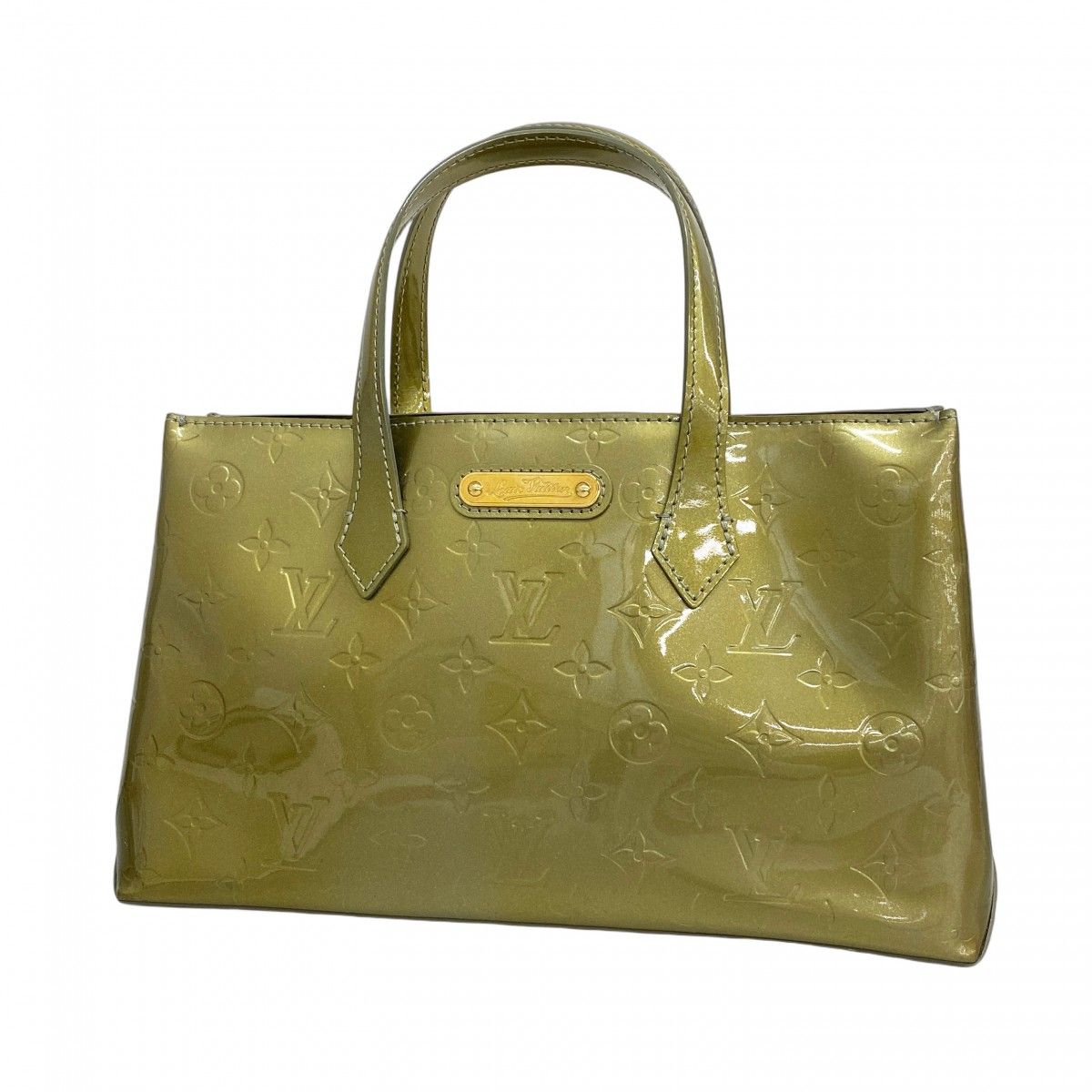 5ob0581 ルイヴィトン ハンドバッグ ヴェルニ ウィルシャーPM M91627 グリアールデコ レディース