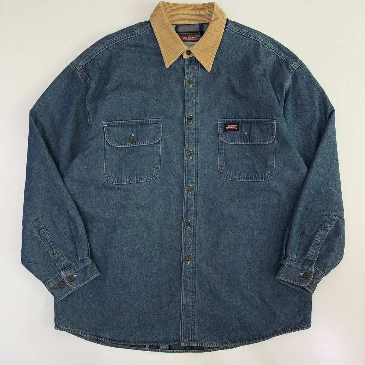 DICKIES ディッキーズ 90 s コーデュロイ デニム ワークシャツ