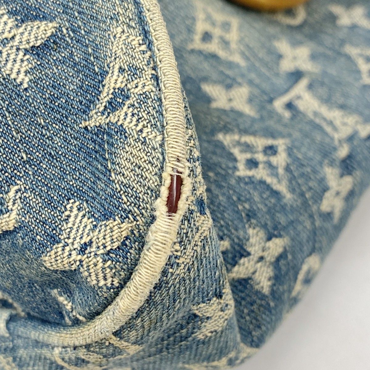  5 ob 0489 ルイヴィトン ハンドバッグ モノグラム デニム ネオスピーディ M 95019 ブルー レディース ハンドバッグ バッグ