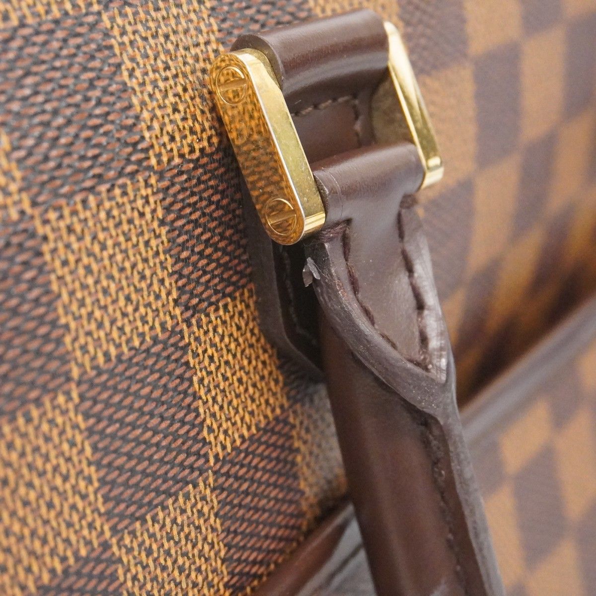  5 ob 0586 ルイヴィトン ハンドバッグ ダミエ サリアオリゾンタル N 51282 エベヌ レディース ハンドバッグ バッグ