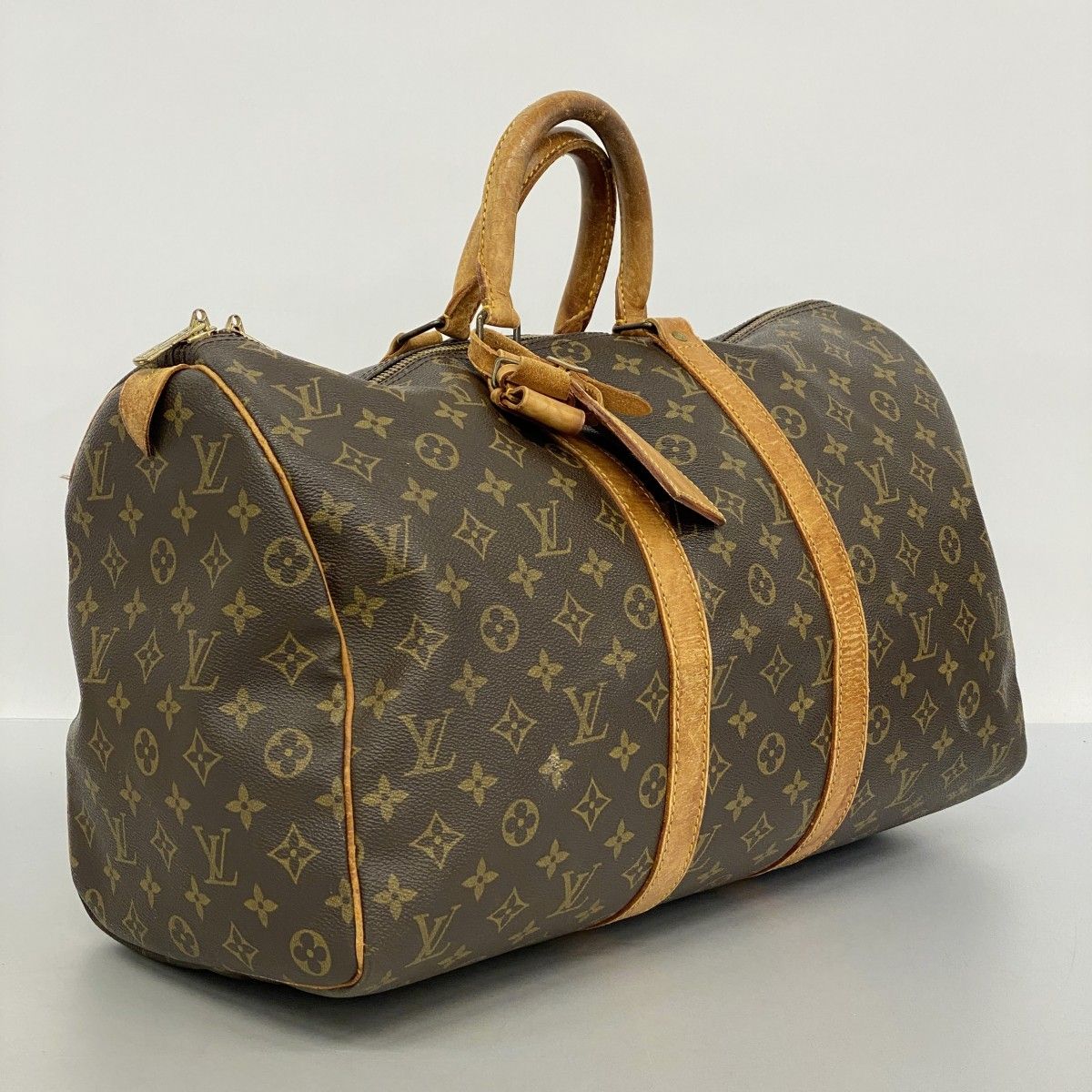 5ob0564 ルイヴィトン ボストンバッグ モノグラム キーポル45 M41428 ブラウン メンズ レディース ユニセックス