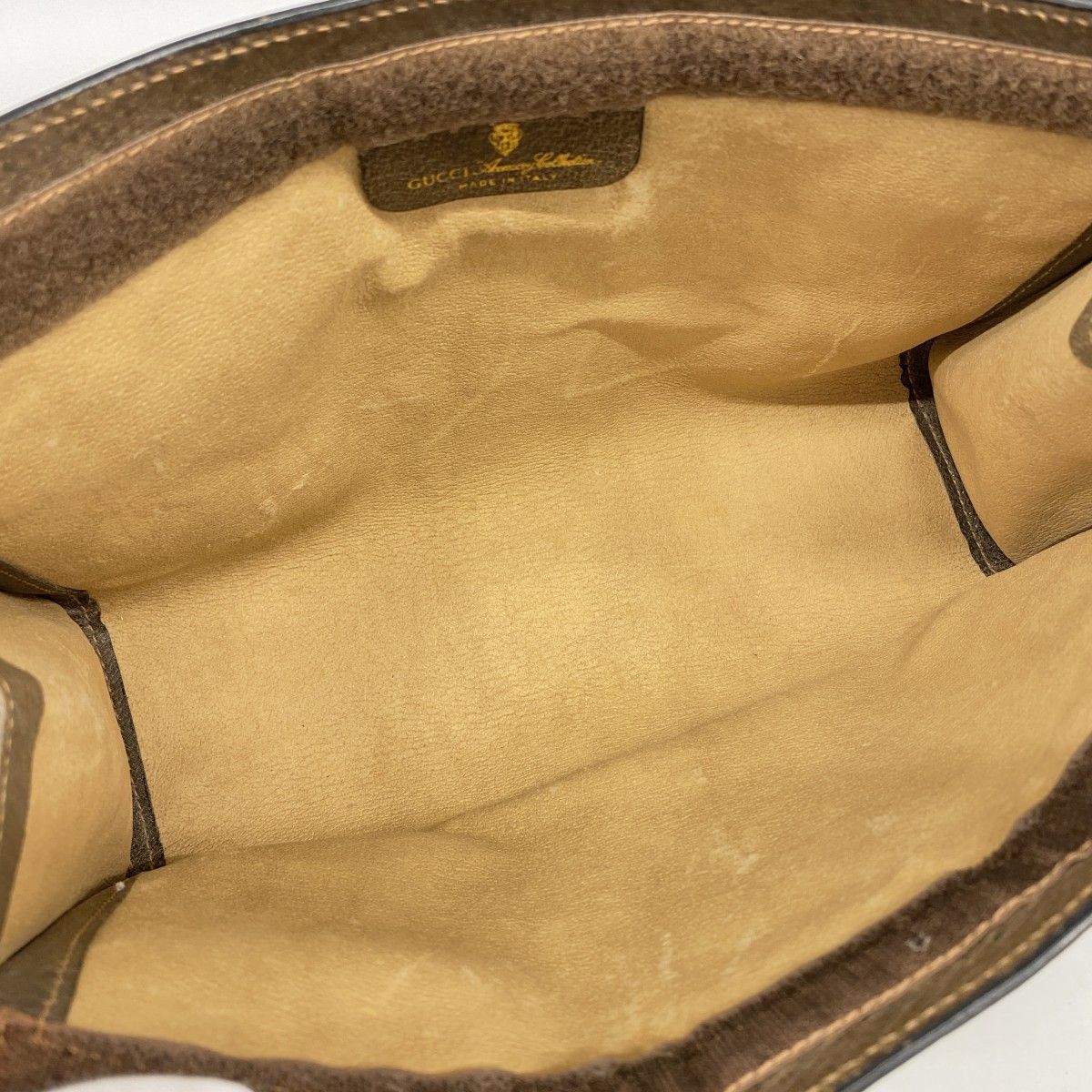 5ob0573 グッチ クラッチバッグ GGスプリーム シェリーライン 89 01 002 PVC ベージュ ブラウン メンズ レディース ユニセックス GINKGOPHARMACY_COM