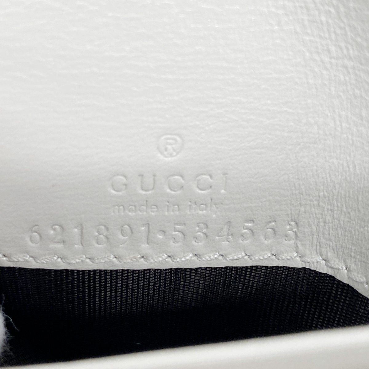  5 ob 0568 グッチ 財布 ホースビット 621891 レザー ホワイト ゴールド金具 レディース その他 小物