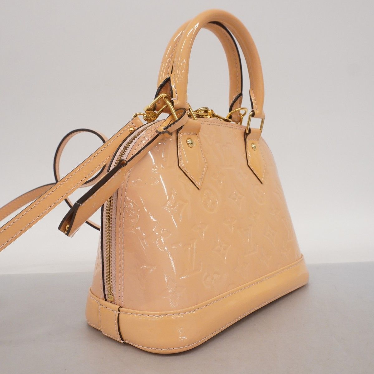 5ob0615 ルイヴィトン ハンドバッグ ヴェルニ アルマBB M50415 ローズバレリーヌ 2wayバッグ レディース