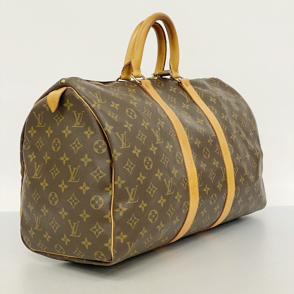 5ob0656 ルイヴィトン ボストンバッグ モノグラム キーポル45 M41428 ブラウン メンズ レディース ユニセックス