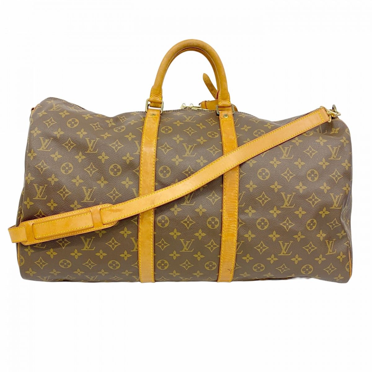 5ob0666-h ルイヴィトン ボストンバッグ モノグラム キーポルバンドリエール55 M41414 ブラウン メンズ レディース ユニセックス